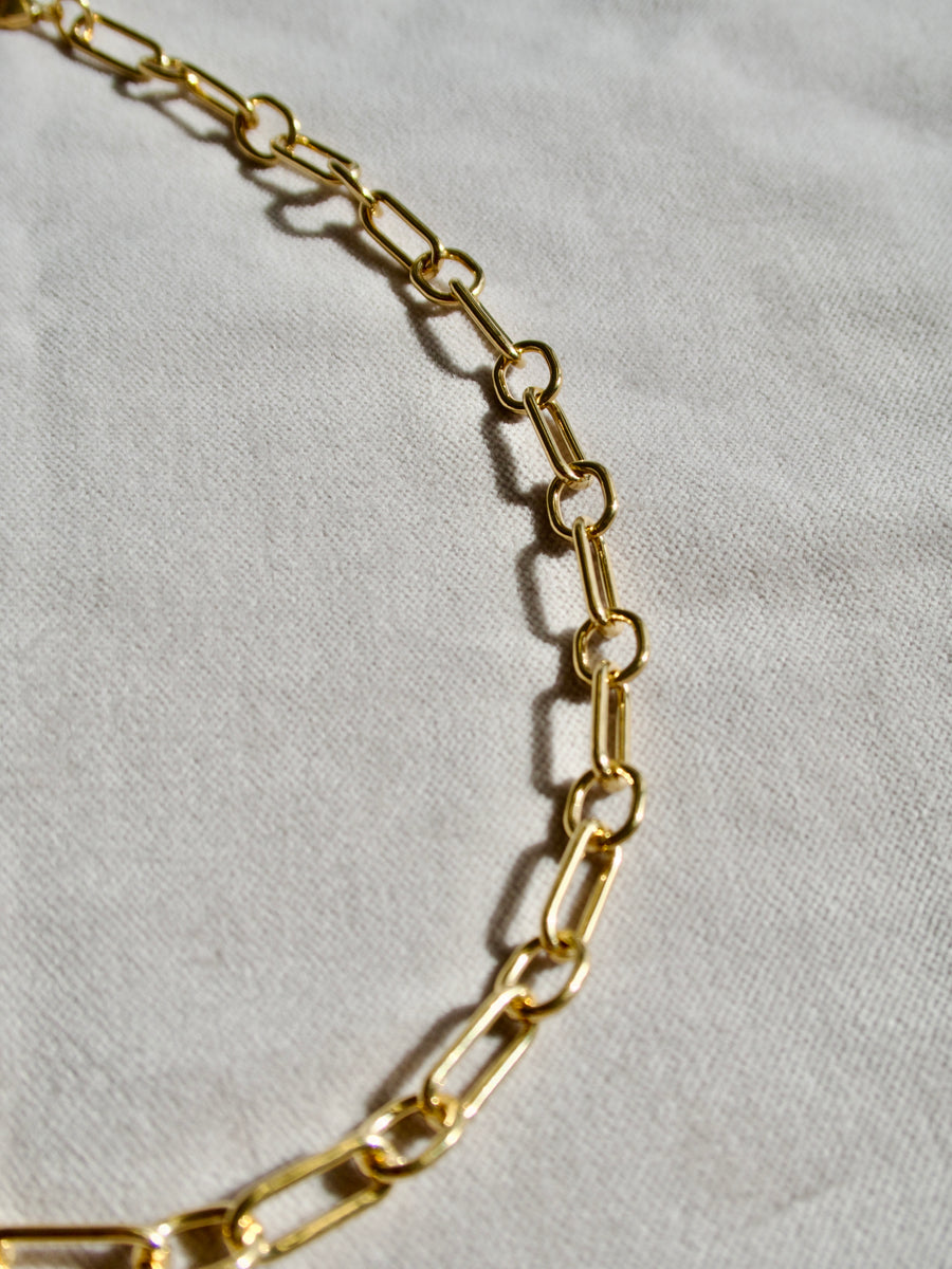 Kette goldplatt 45 cm